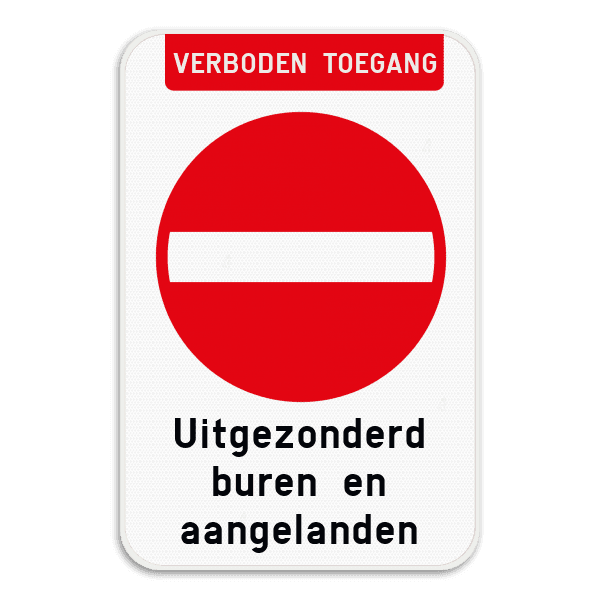 Bord Verboden toegang - C1