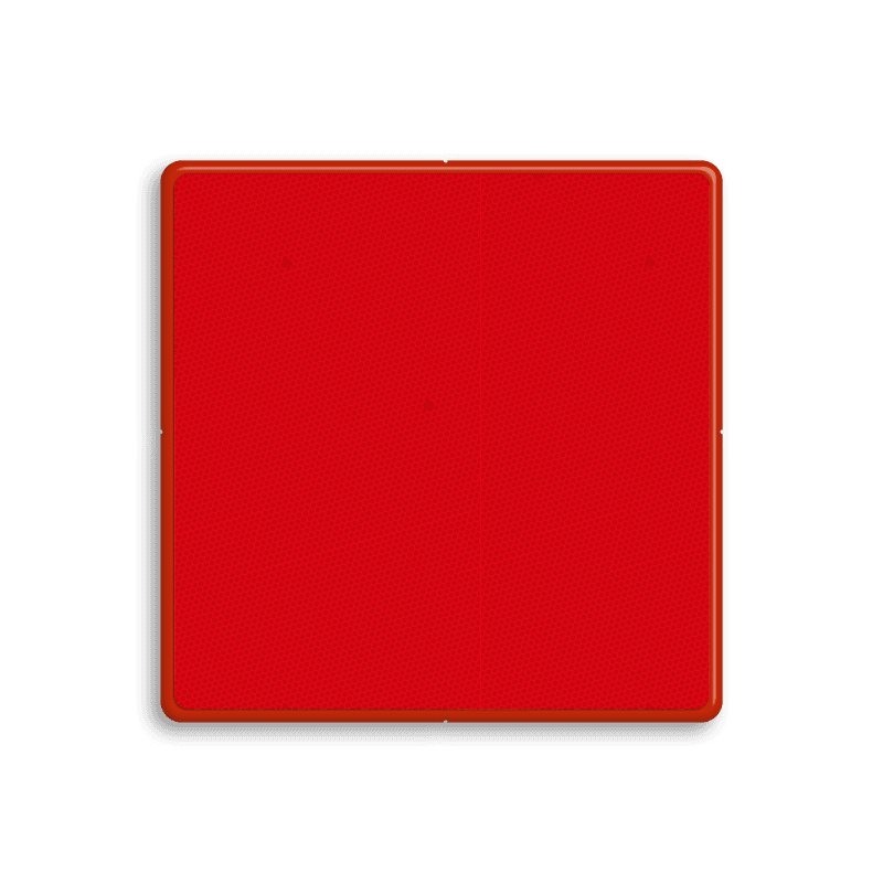Scheepvaartbord Dagteken enkel rood (Art. 3.25 BPR)