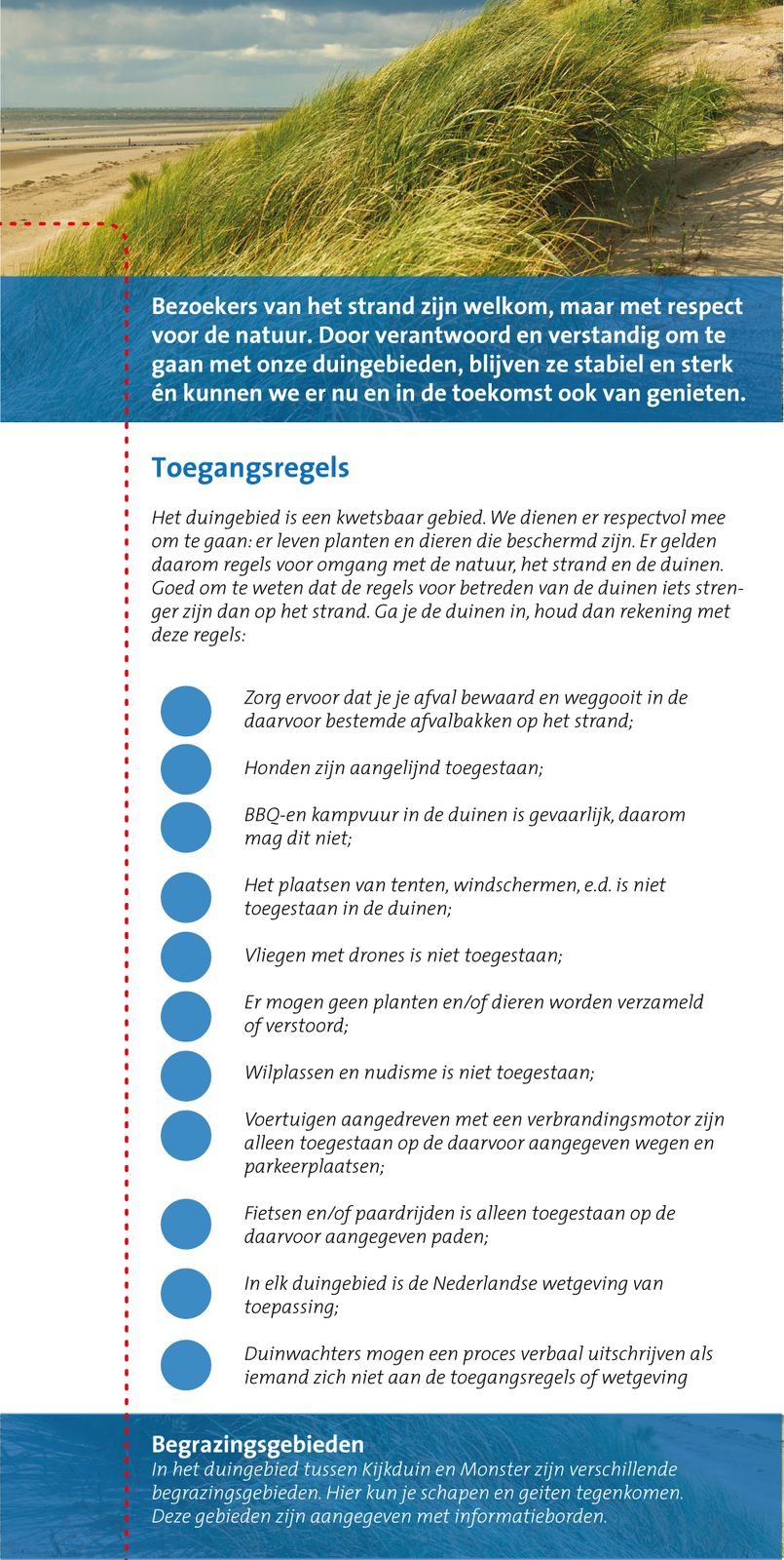 Infopaneel op maat 780x1550mm - Duinbord