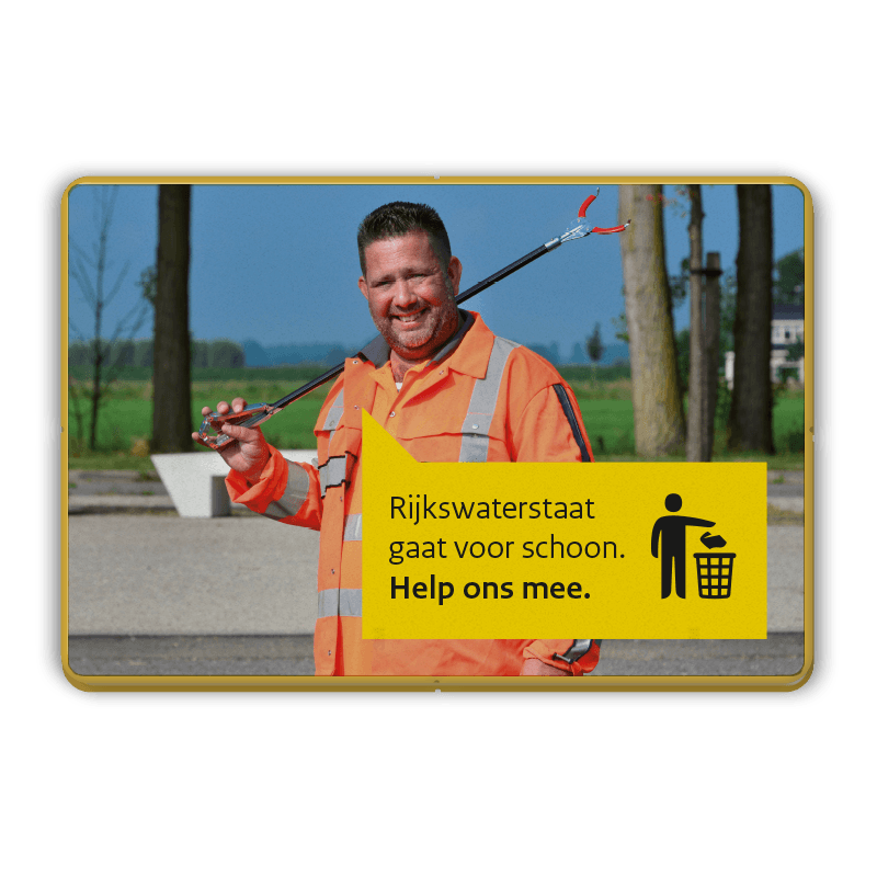 Informatiebord 3:2 - Rijkswaterstaat gaat voor schoon