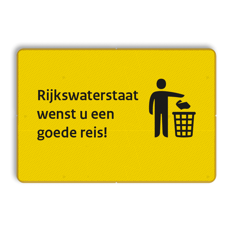 Informatiebord 3:2 - Rijkswaterstaat wenst u een goede reis