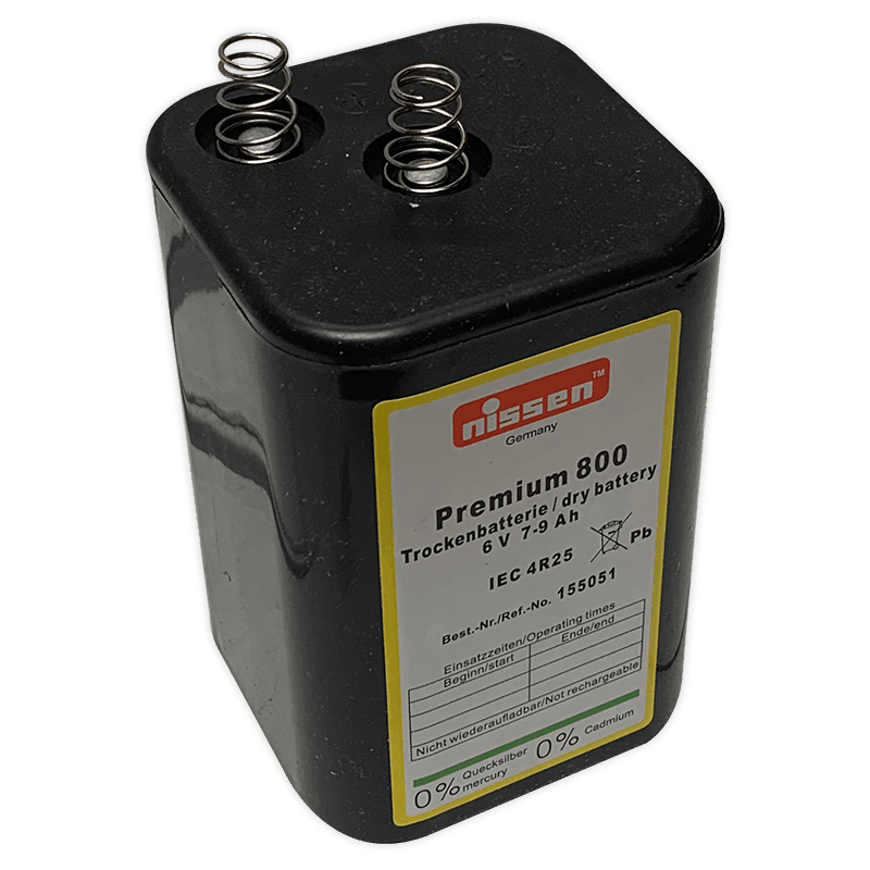 Blokbatterij 6V (7-9Ah)