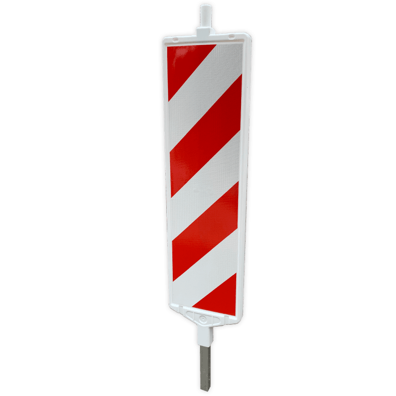 Balise verticale réfléchissante - la1 + lb1 - Rouge/blanc