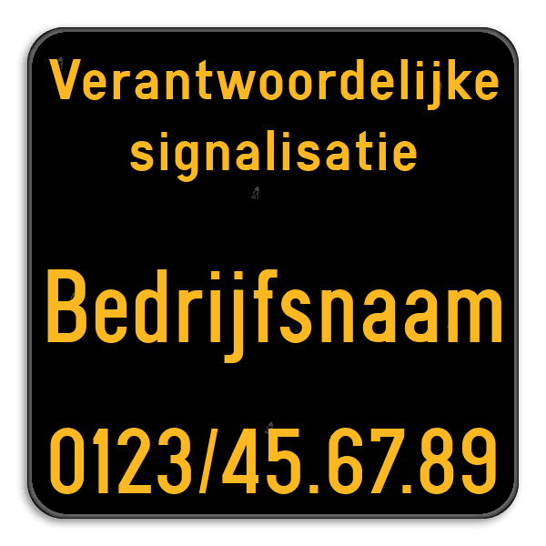 Werfbord - Verantwoordelijke signalisatie