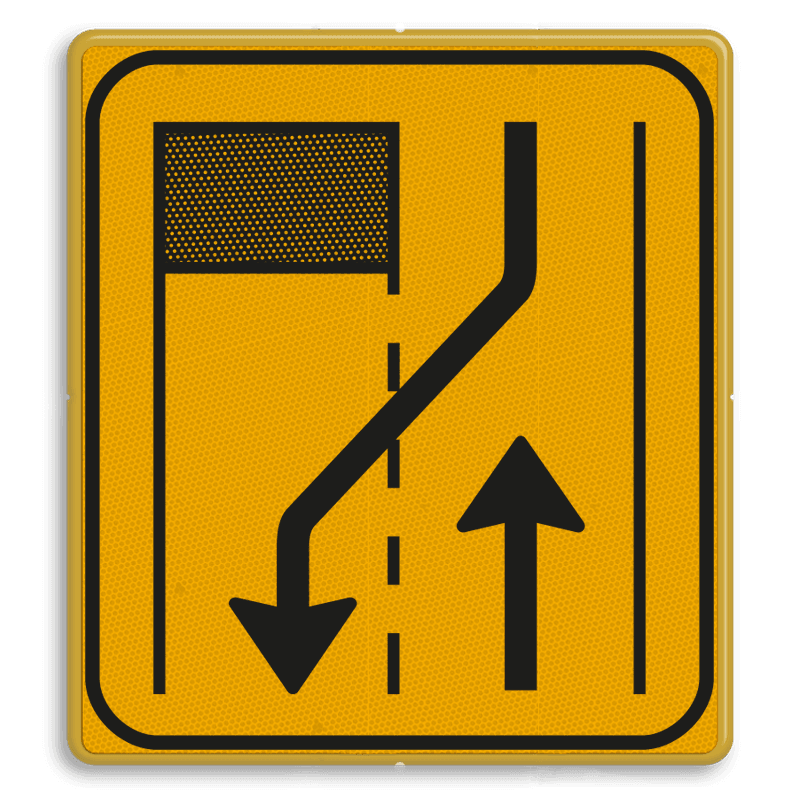 Omleidingsbord WIU T31-2r geel/zwart
