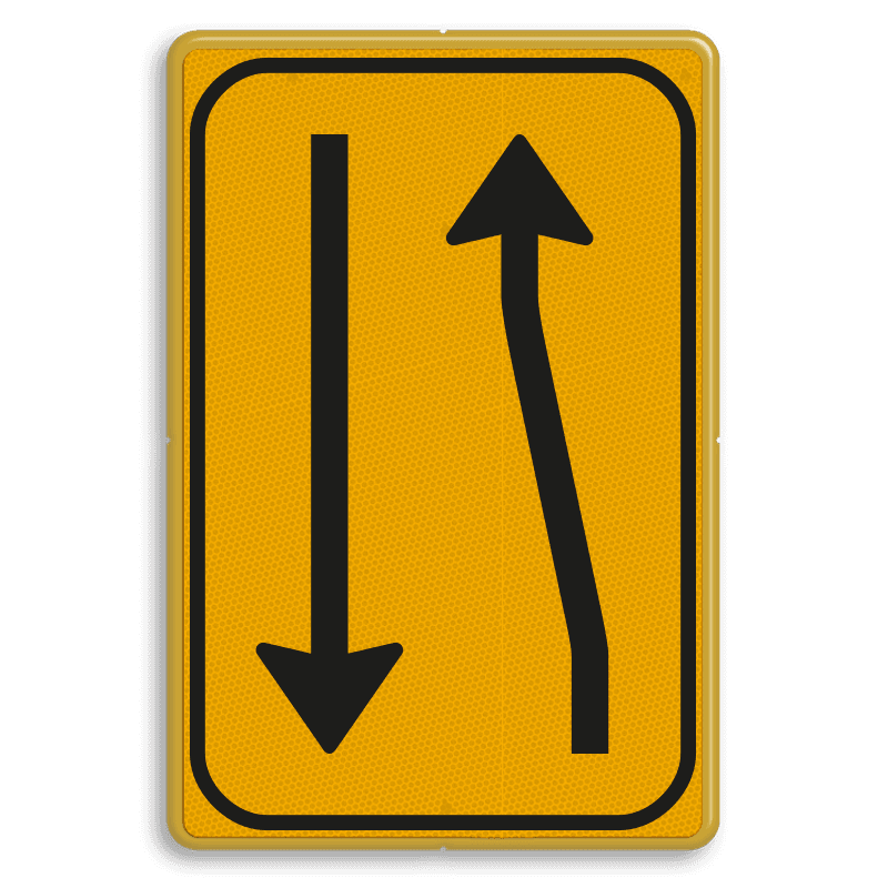 Omleidingsbord WIU T03-2l geel/zwart