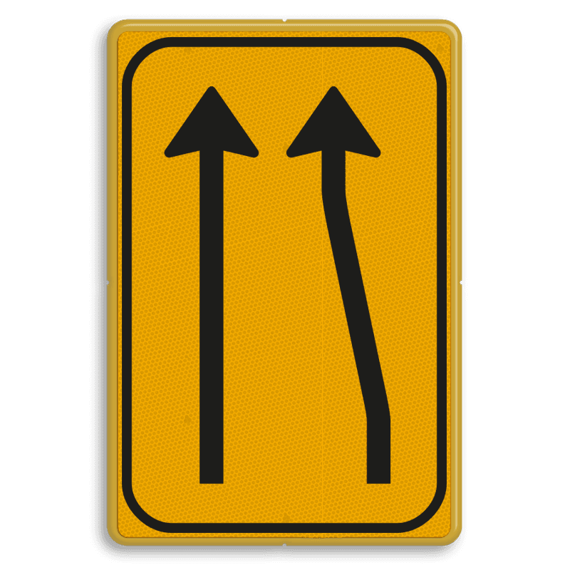 Omleidingsbord WIU T01-2l geel/zwart