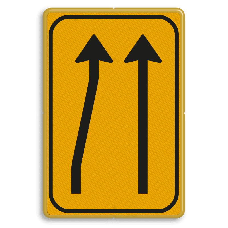 Omleidingsbord WIU T01-2r geel/zwart