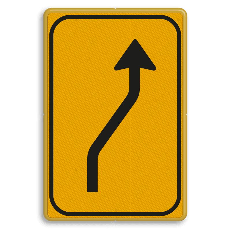 Omleidingsbord WIU T04-1r geel/zwart