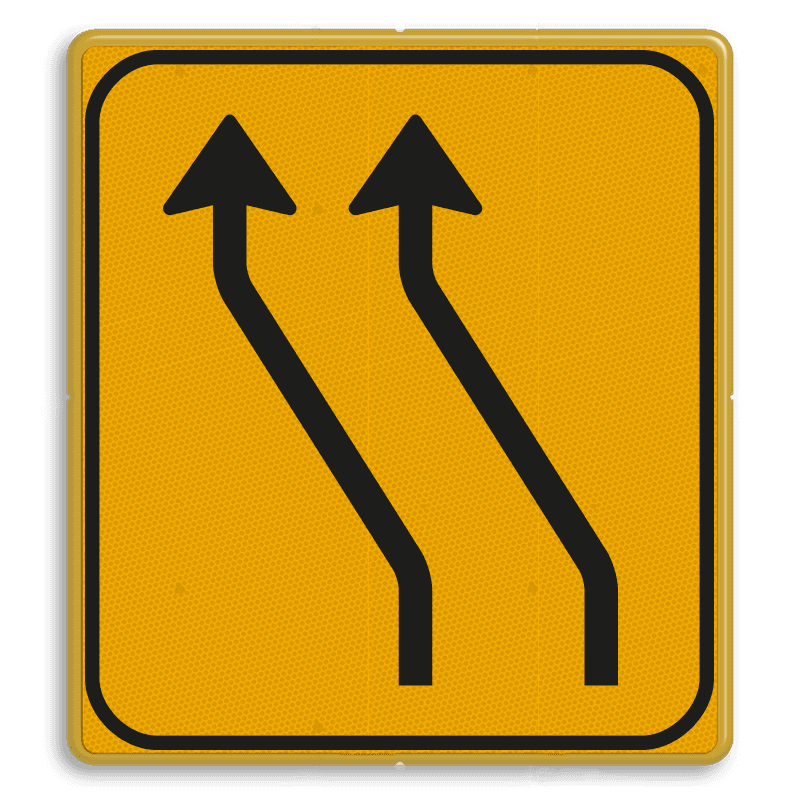 Omleidingsbord WIU T04-2l geel/zwart