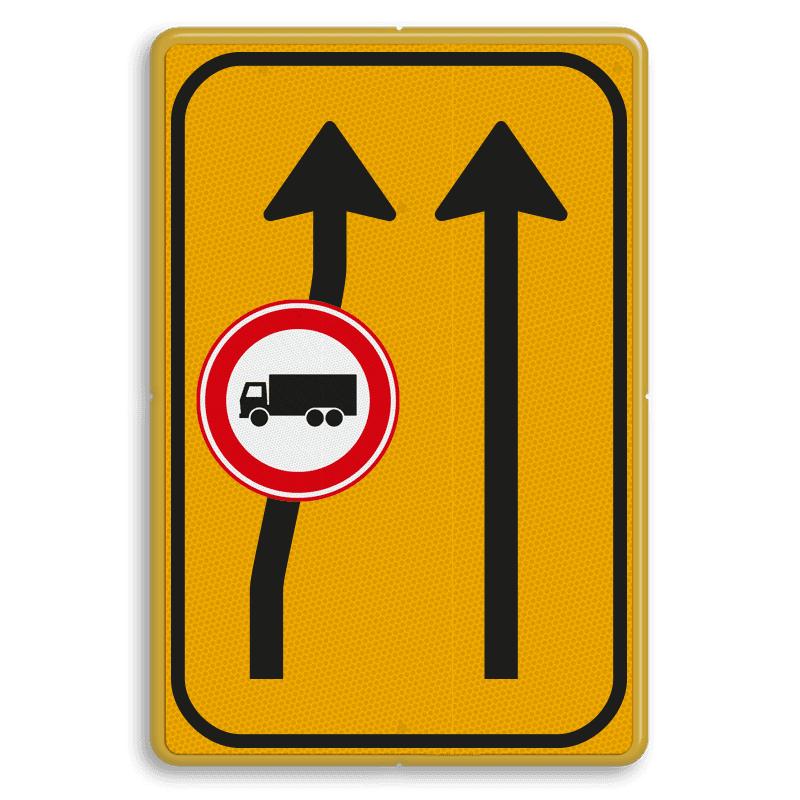 Omleidingsbord WIU T01-2rC07t geel/zwart