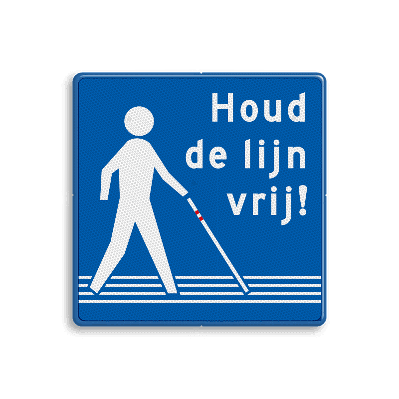 Campagne- informatiebord ' Houd de lijn vrij '