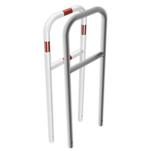Fahrradanlehnbügel aus Stahl 500 x 1400 mm zum Einbetonieren