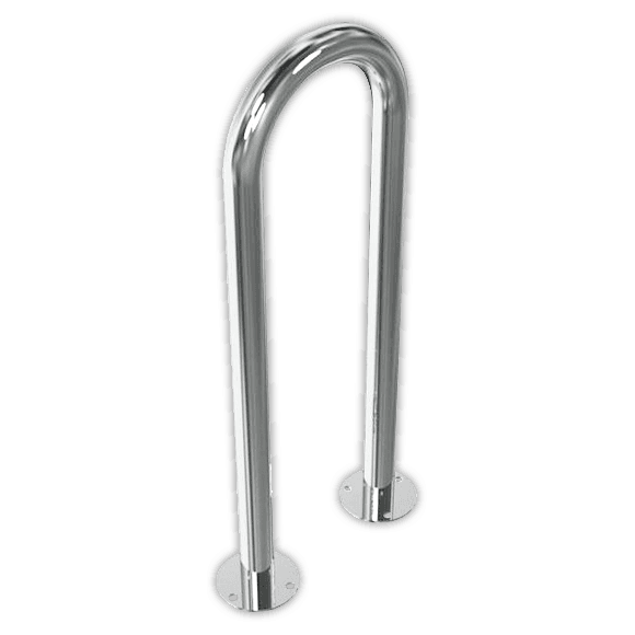 Fahrradanlehnbügel Edelstahl (Ø48mm) - 300x800mm
