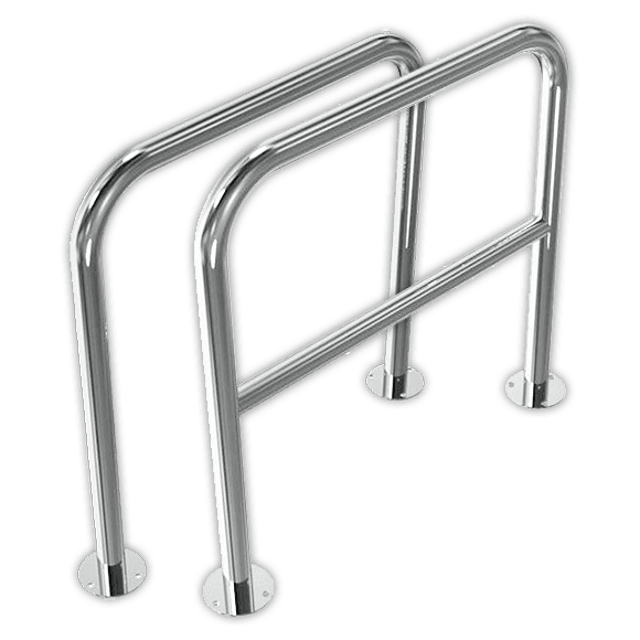 Fietsbeugel RVS - 800x800mm - bodemmontage