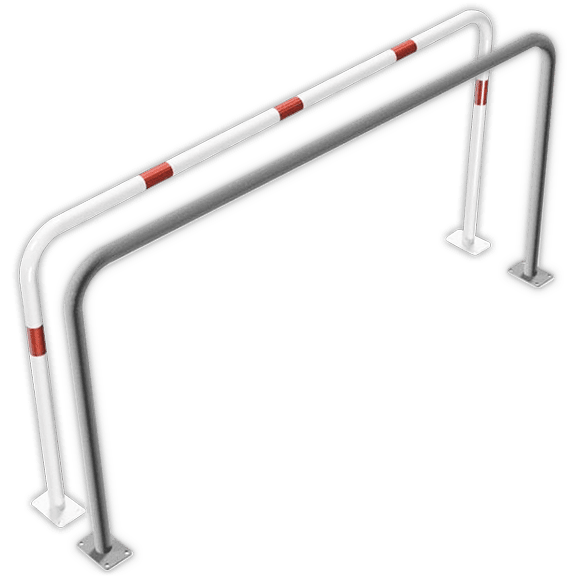 Barrière de guidage en acier 2000 x 1000 mm à fixer au sol