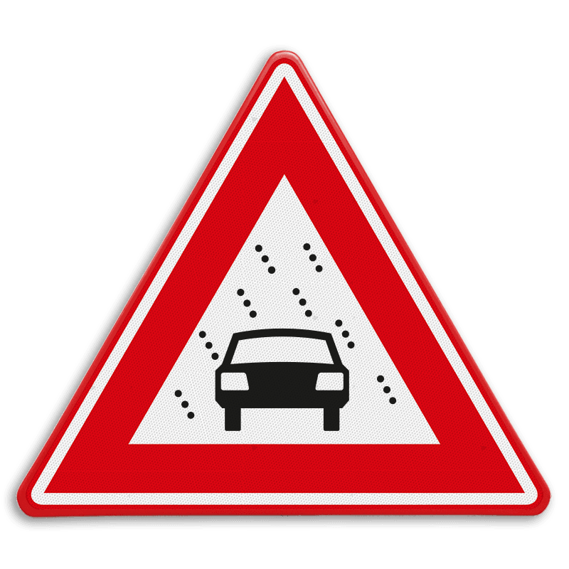Verkeersbord RVV J35 - Vooraanduiding slecht zicht