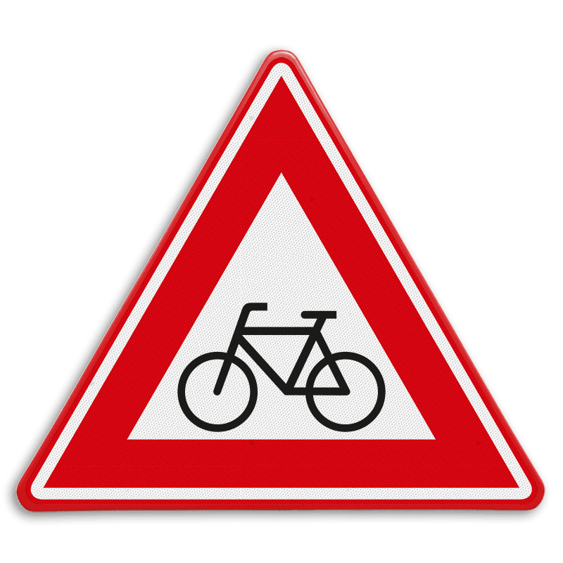 Verkeersbord RVV J24 - Vooraanduiding oversteekplaats (brom-)fietsers