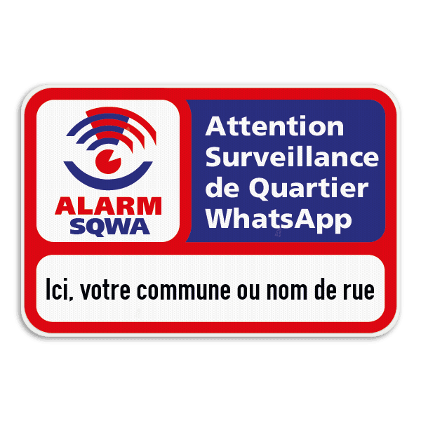 SQWA panneau information 3x2 avec votre texte