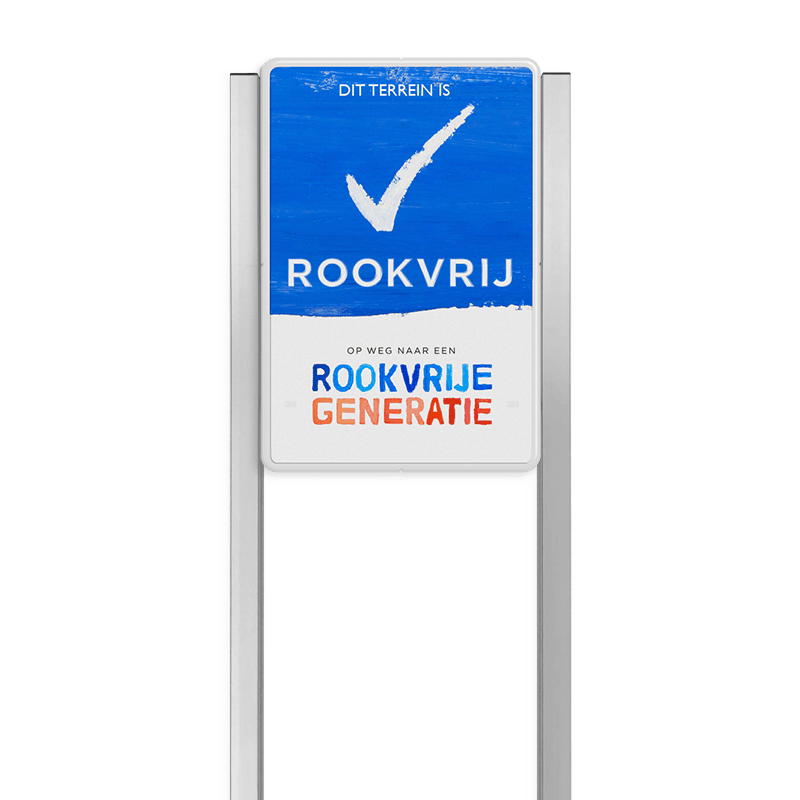 Portaalsysteem voor Rookvrij terrein - standaard informatiebord