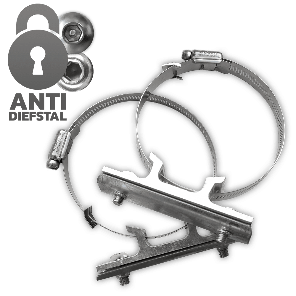 Kit de support variable - Anti-vol  en acier inoxydable (2 pièces)