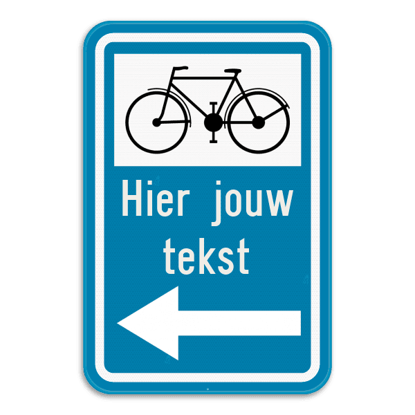 Verkeersbord SB250 F34b2 - Aanbevolen reisweg voor bepaalde weggebruikers