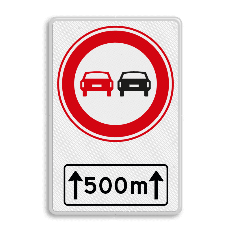 Verkeersbord RVV F01OB411 met ondertekst