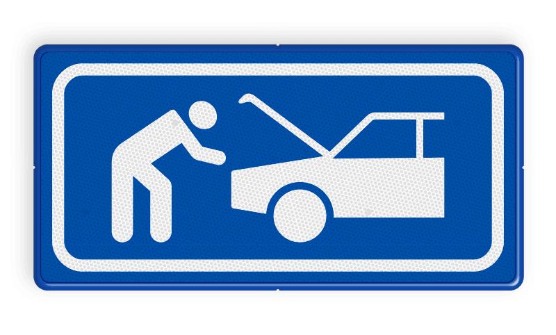 Verkeersbord RVV BB06 - Vluchthaven / pechstrook