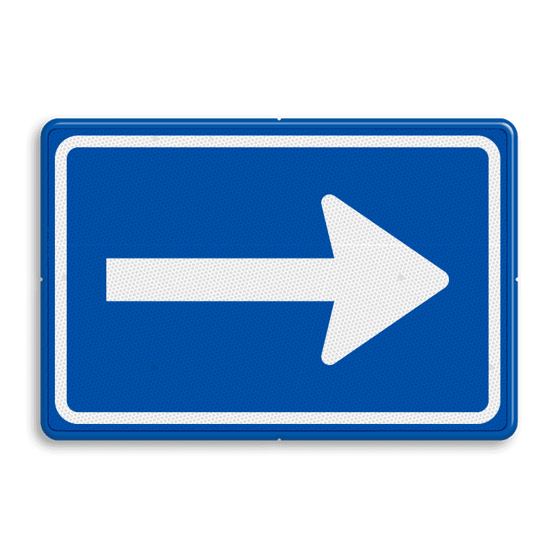Verkeersbord RVV C04 - Eenrichtingsweg (volgen)