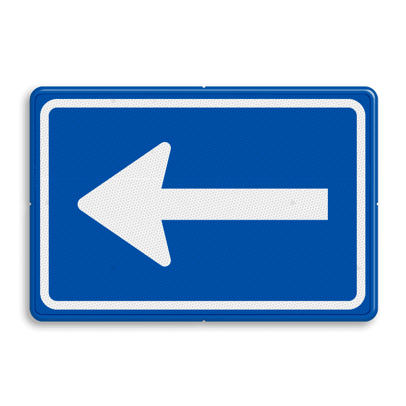 Verkeersbord RVV C04 - Eenrichtingsweg (volgen)