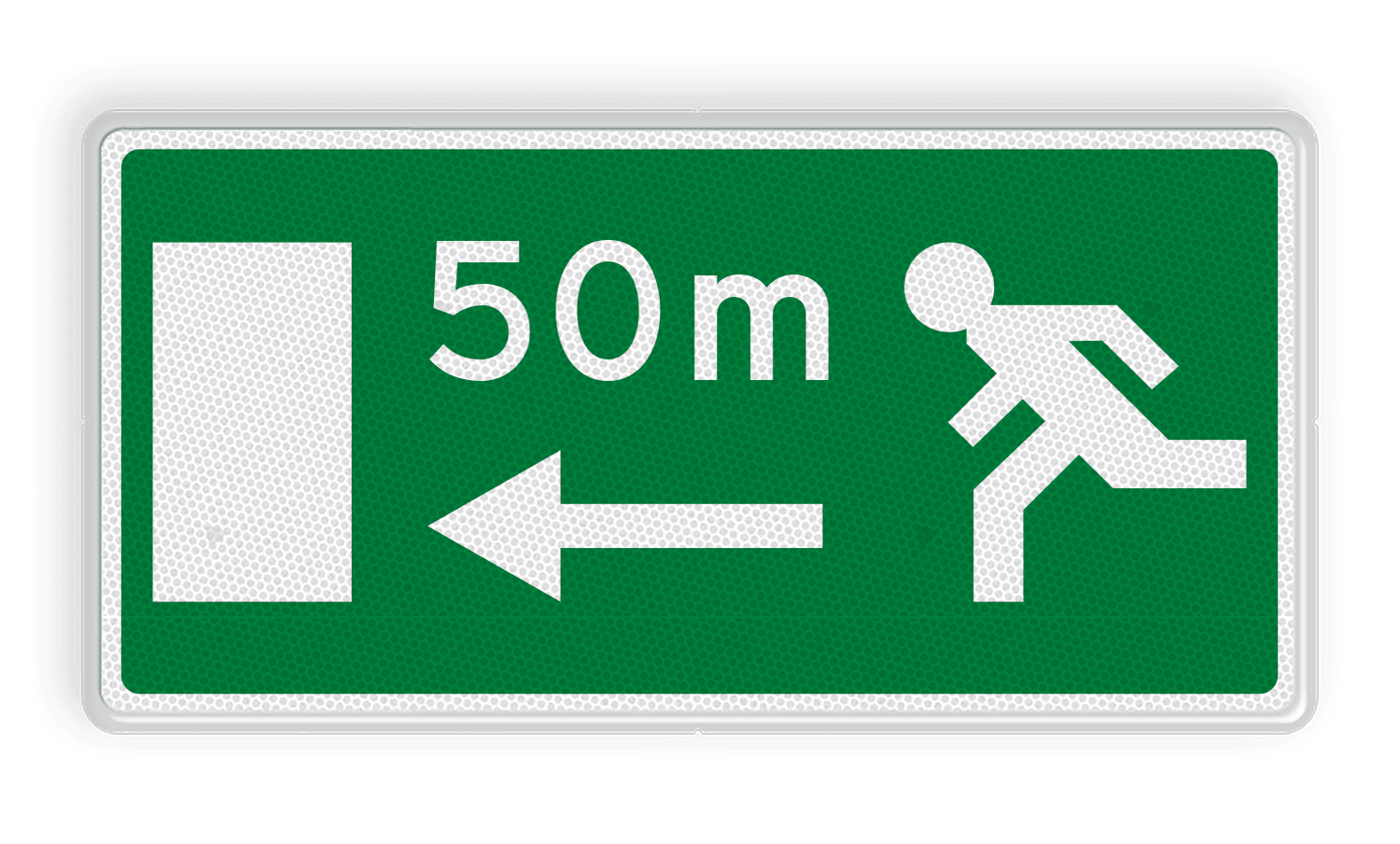 Verkeersbord RVV L19l - Dichtstbijzijnde uitgang links