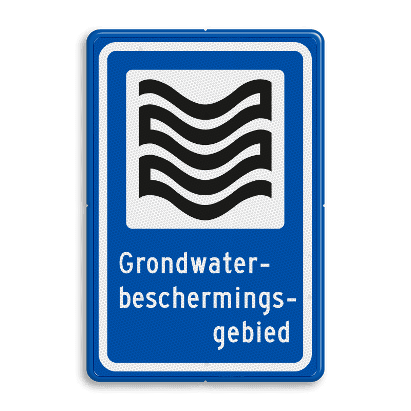 Verkeersbord RVV L305b - Grondwaterbeschermingsgebied