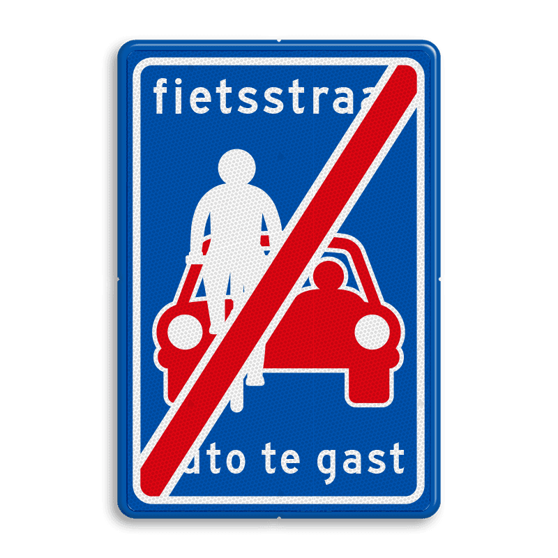 Verkeersbord RVV L51e - einde Fietsstraat