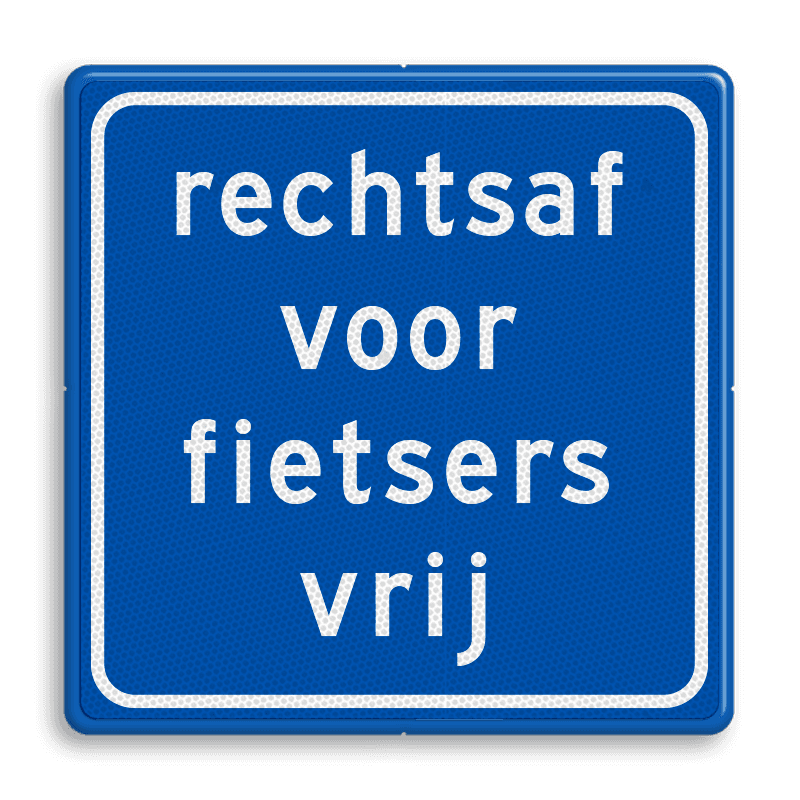 Verkeersbord RVV VR06 - rechtsaf vrij