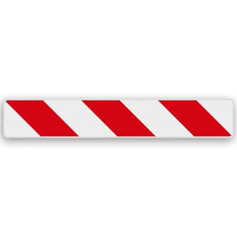 Schrikhekplank 1200x200mm - LINKS - klasse 3
