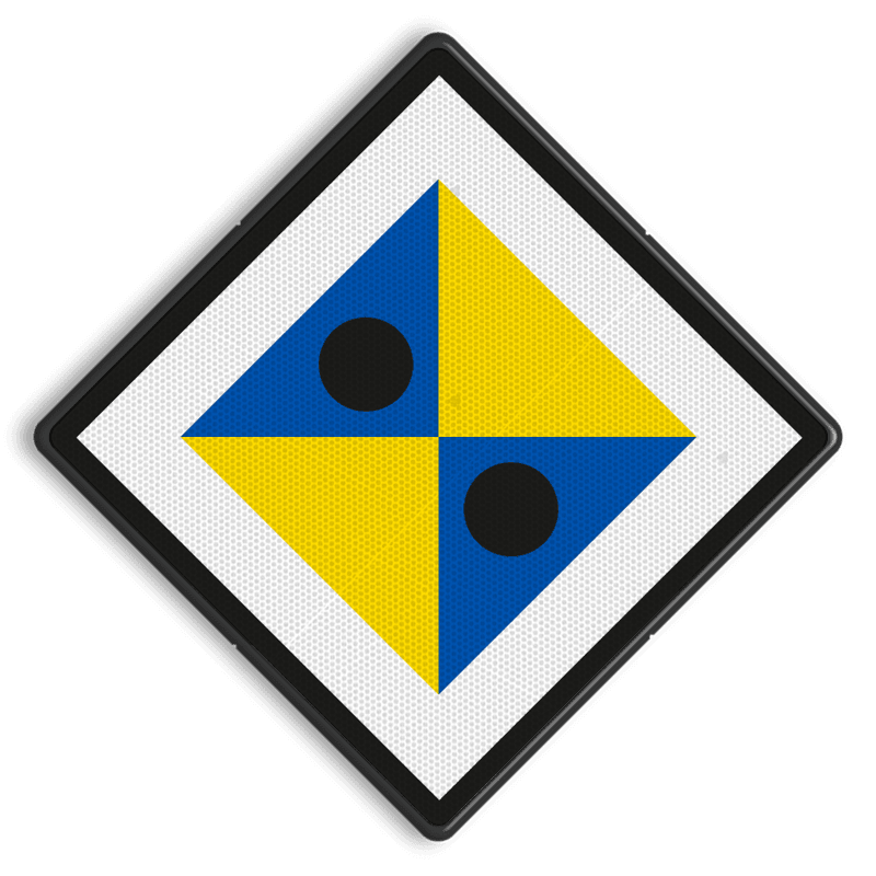 ATB-naderingsbord - RS 328a - 500x500mm - Reflecterend