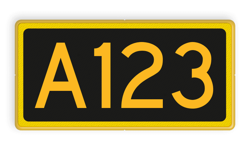 Seinnummerbord (Toegevoegd) - RS - 400x200mm - Reflecterend