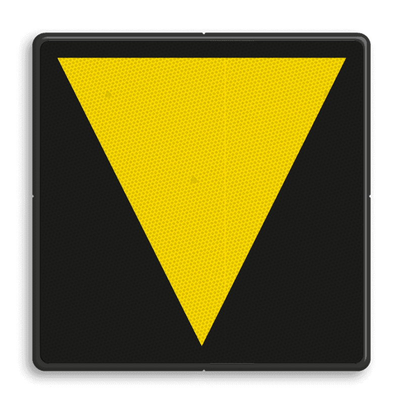 Bord t.b.v. middenvoetbrugsein - RS 215b/223 - 200x200mm - Reflecterend