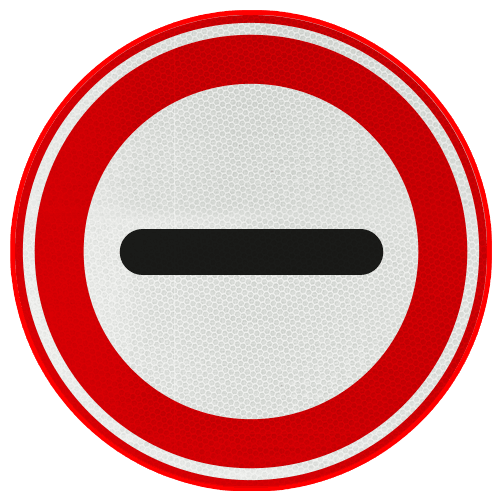 Verkeersbord RVV F10 - Stoppen / halthouden