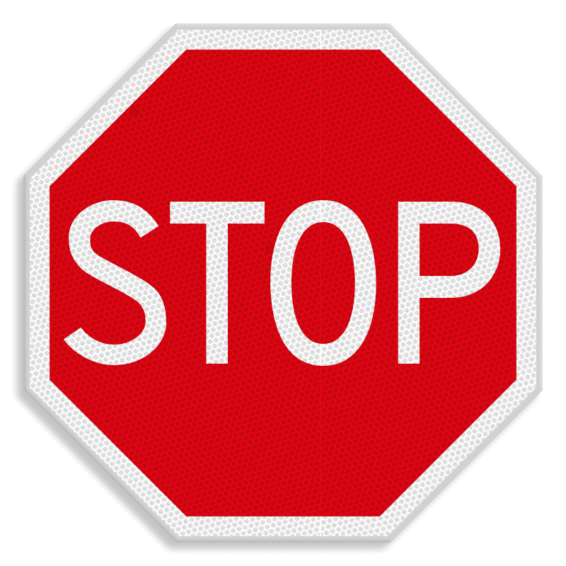 Verkeersbord RVV B07 - Stoppen voor voorrangsweg