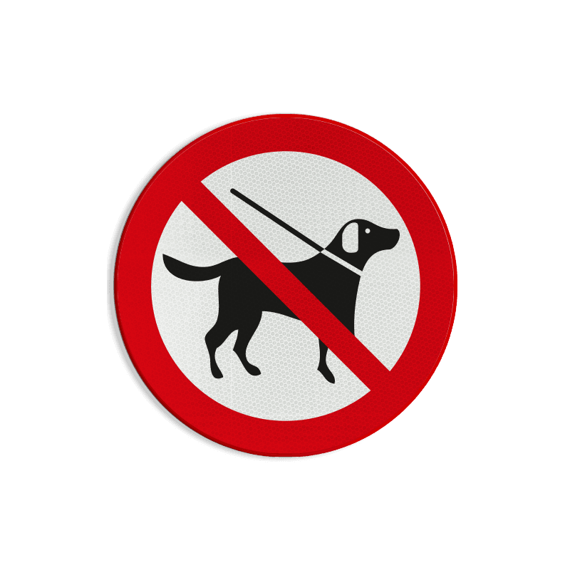 Pictogram - honden verboden