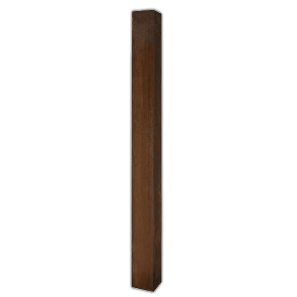Poteau de trottoir Eindhoven en acier Corten 80 x 80 mm