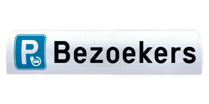 Parkeerbord voor biggenrug / betonrand 600x300mm