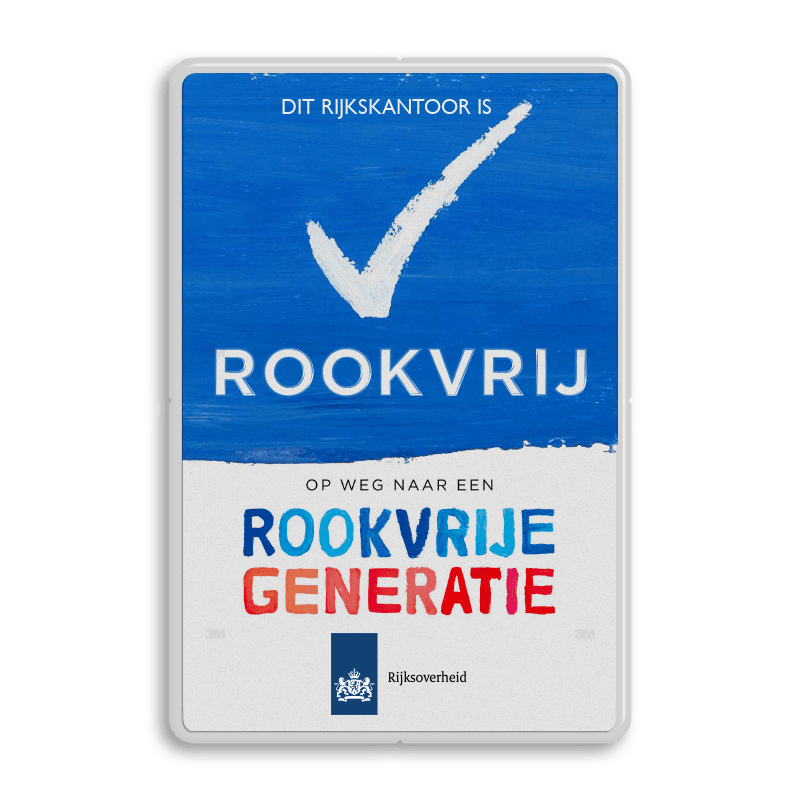 Informatiebord Rijksoverheid - Rookvrije Generatie