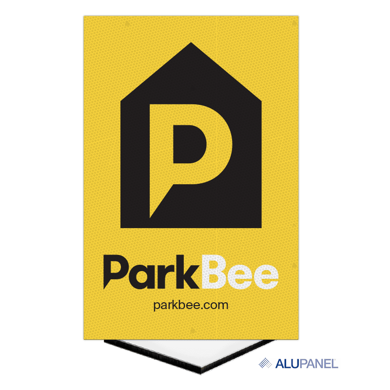 Parkbee parkeerplaats - Alupanel 2mm (vlak) - 2:3