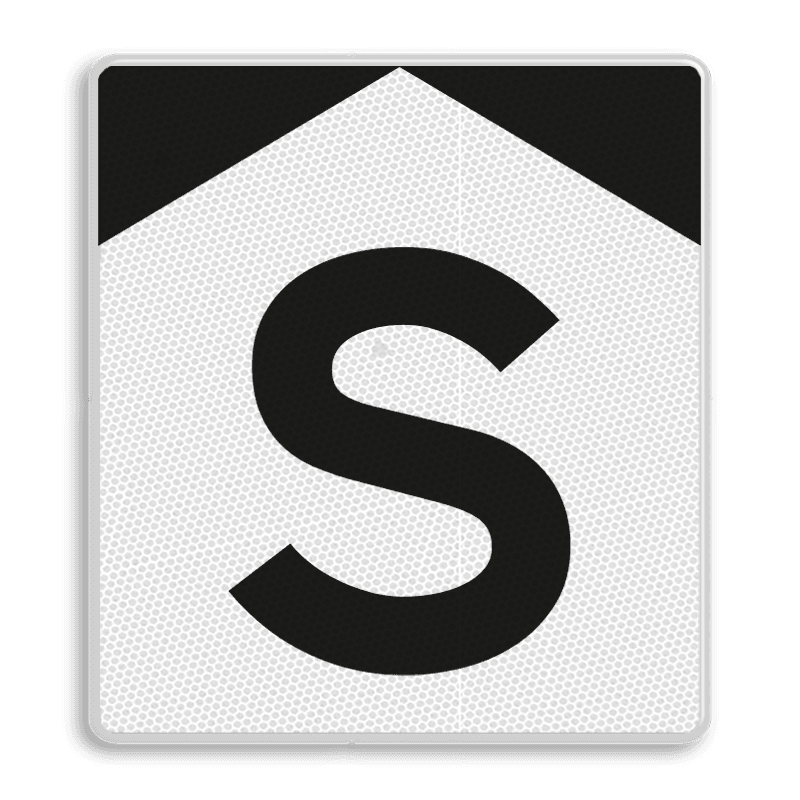 ‘S’-bord - RS 301 - Reflecterend