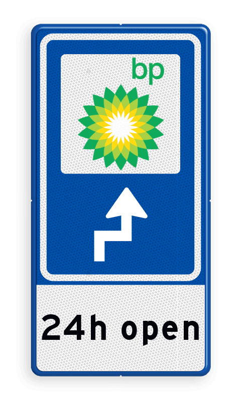 Bewegwijzering LOGO + tekst | BW101 + pijlfiguratie