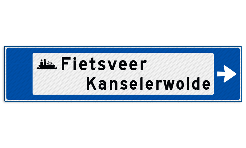 Verwijsbord voor watersport met pictogram