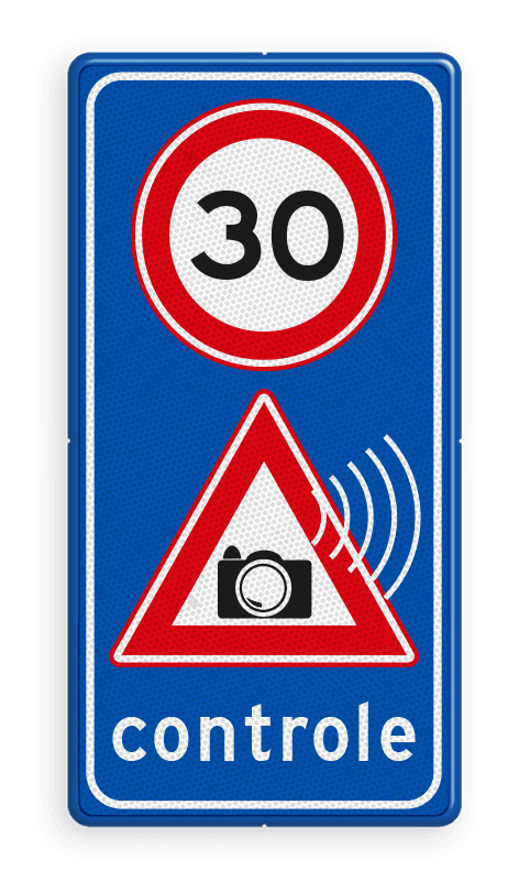 Verkeersbord Snelheidscontrole - fotocamera