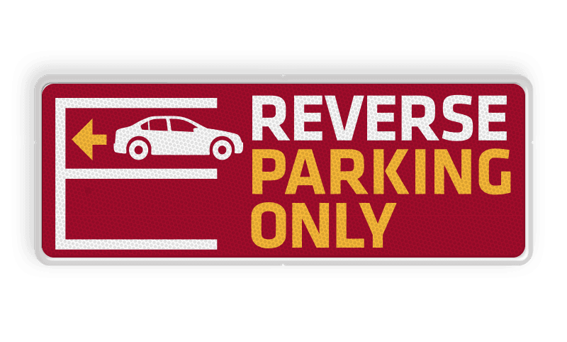 Informatie- onderbord 400x150mm - Reverse Parking